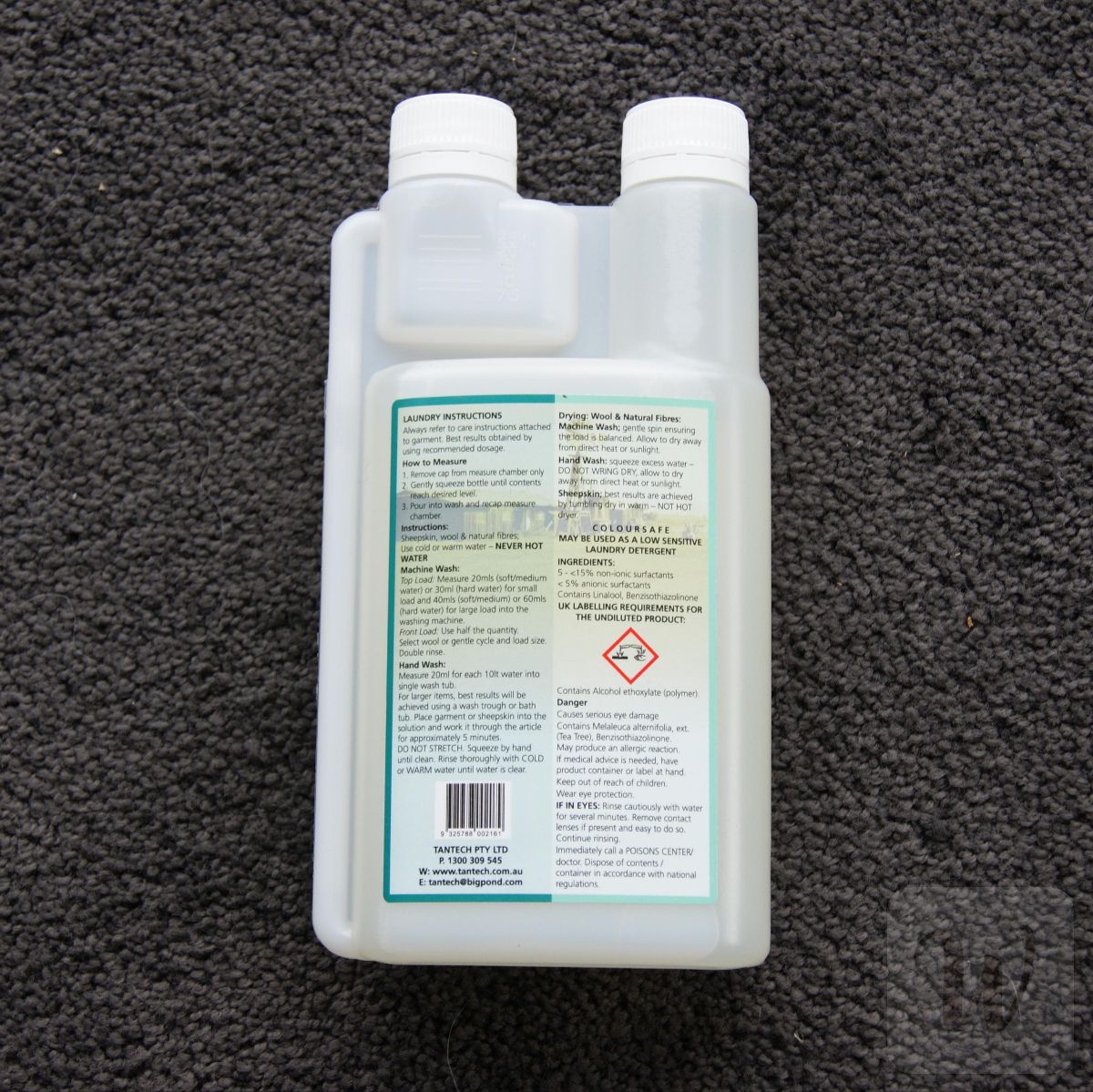 Delicate Wash for Wool & Natural Fibres – Gentle Eco-Friendly Care / 500ml / 'Merinomark' and 'Australian Alpaca' approved