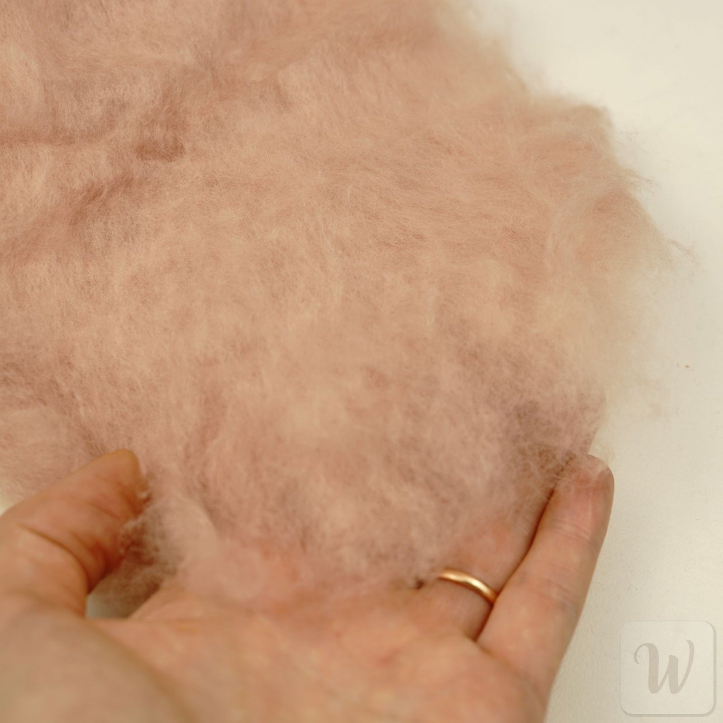 Extra Fine Carded Merino Wool / Shell / Super Soft Felting Wool / 50g / 19 microns / Perfect for Delicate and Detailed felting / DHG