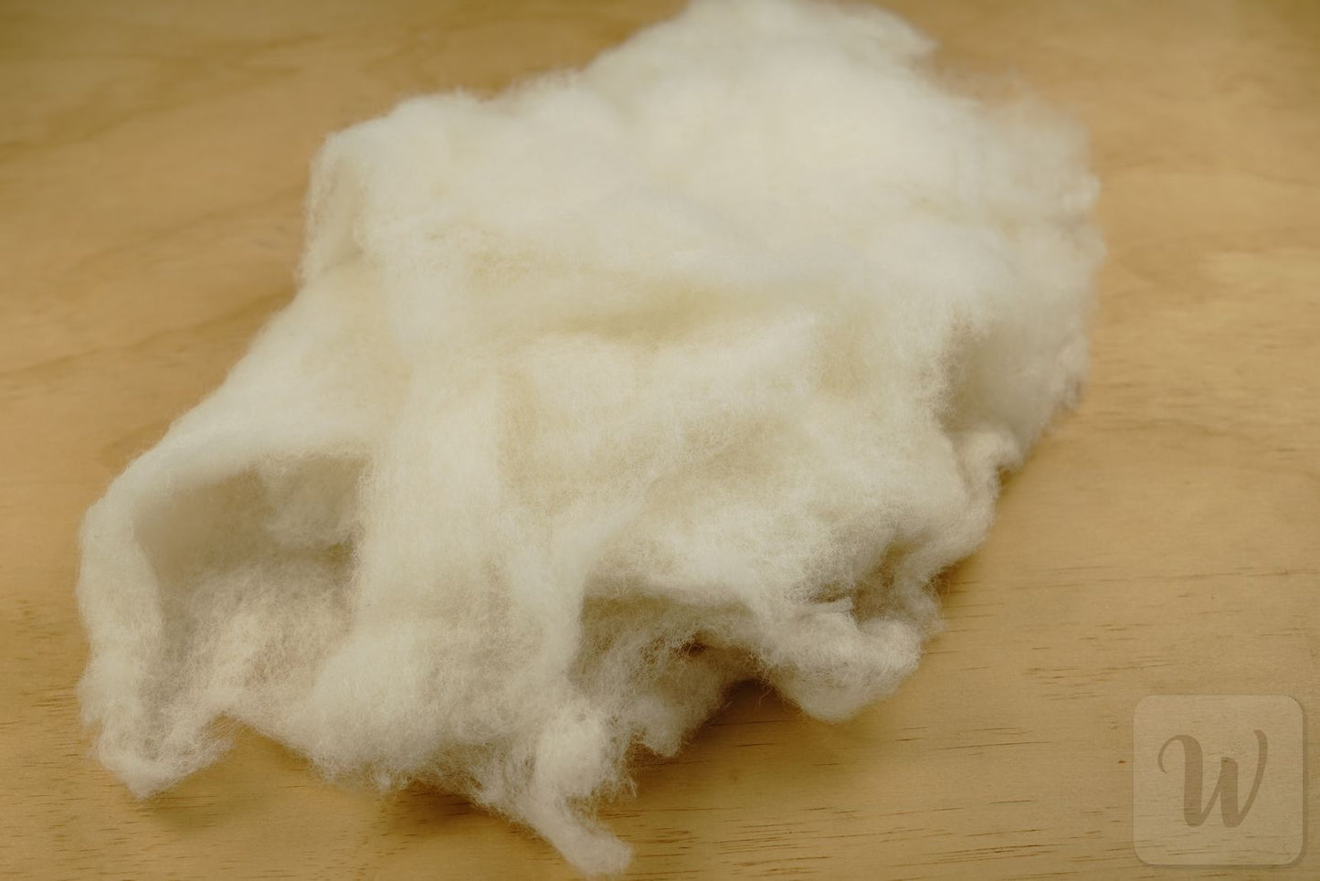 Core wool batting for needle and wet felting / carded wool / undyed / natural white / great for felting and stuffing / DHG Maori /