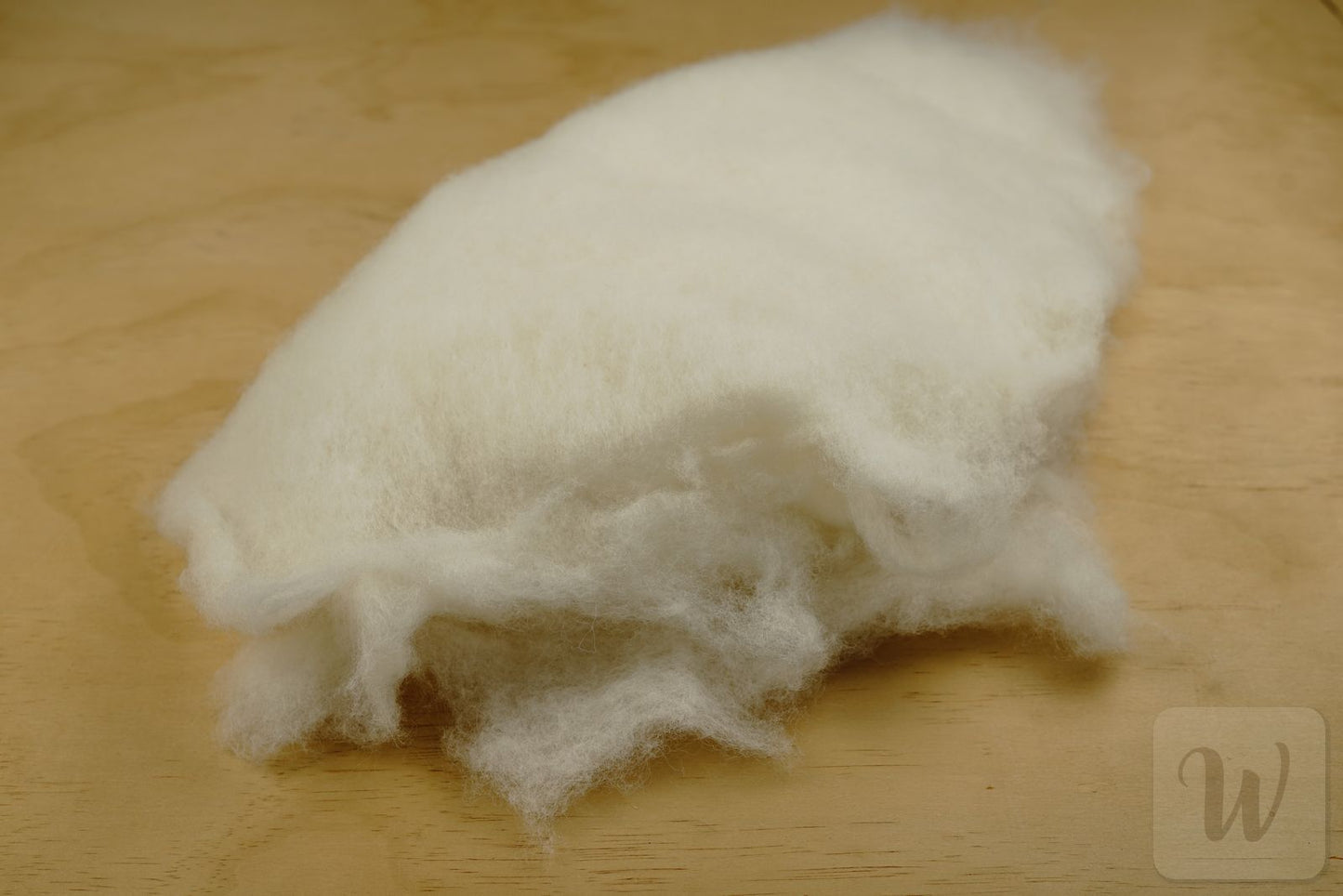 Core wool batting for needle and wet felting / carded wool / undyed / natural white / great for felting and stuffing / DHG Maori /