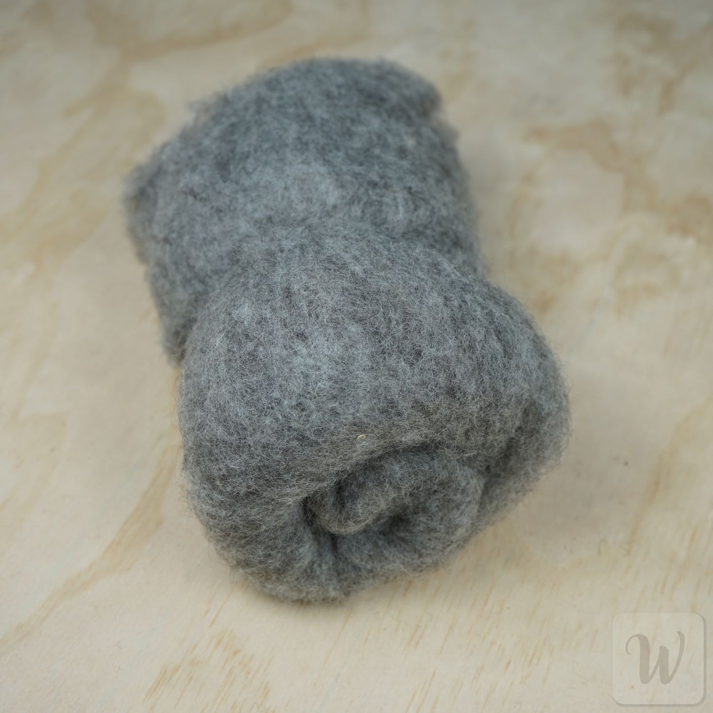Bergschaf Felting Wool Batt / Undyed Natural Grey Colour / Carded wool for needle and wet felting / 33 microns / DHG