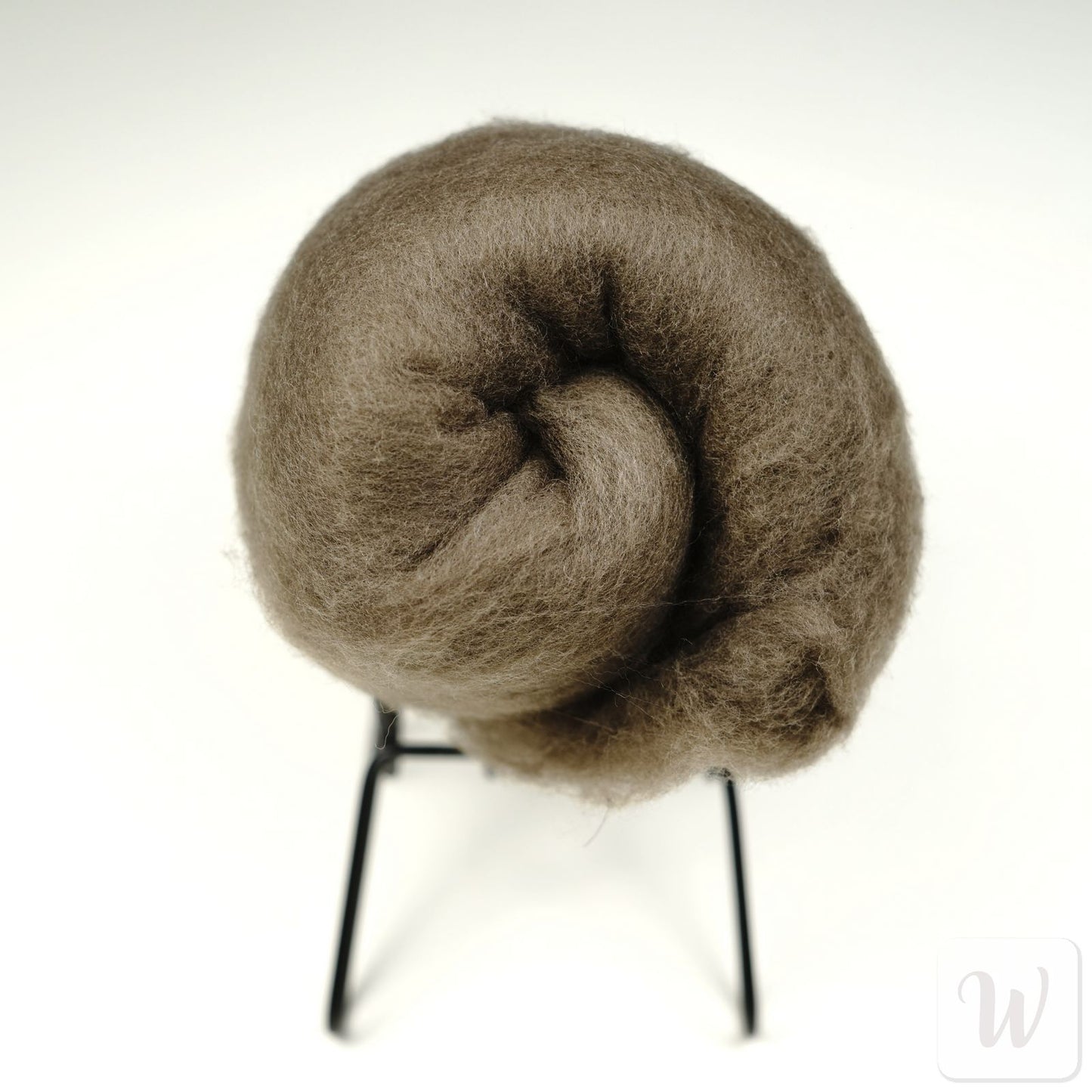 50g beaver brown merino felting wool, ultra-soft 19-micron fiber for delicate needle felting