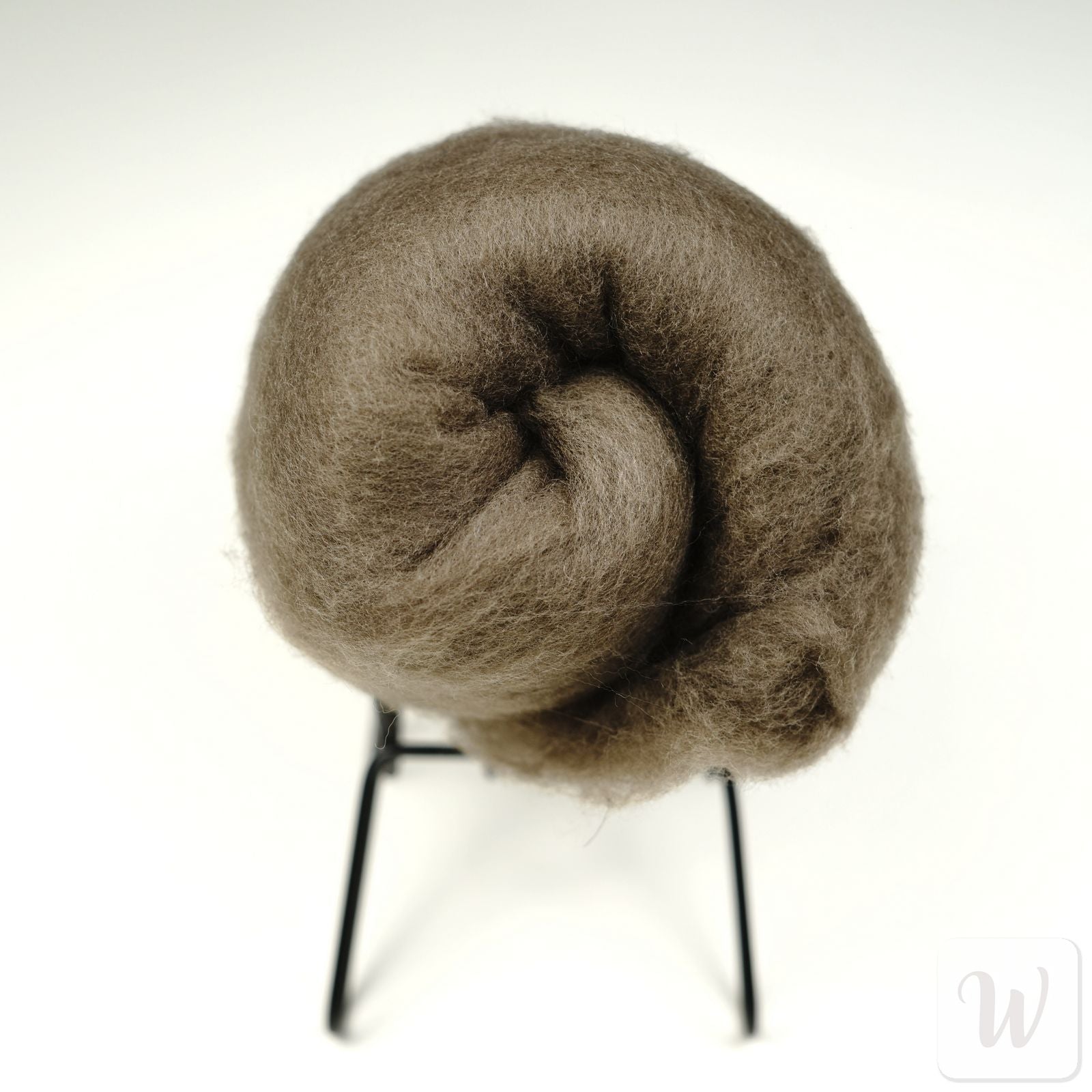 50g beaver brown merino felting wool, ultra-soft 19-micron fiber for delicate needle felting