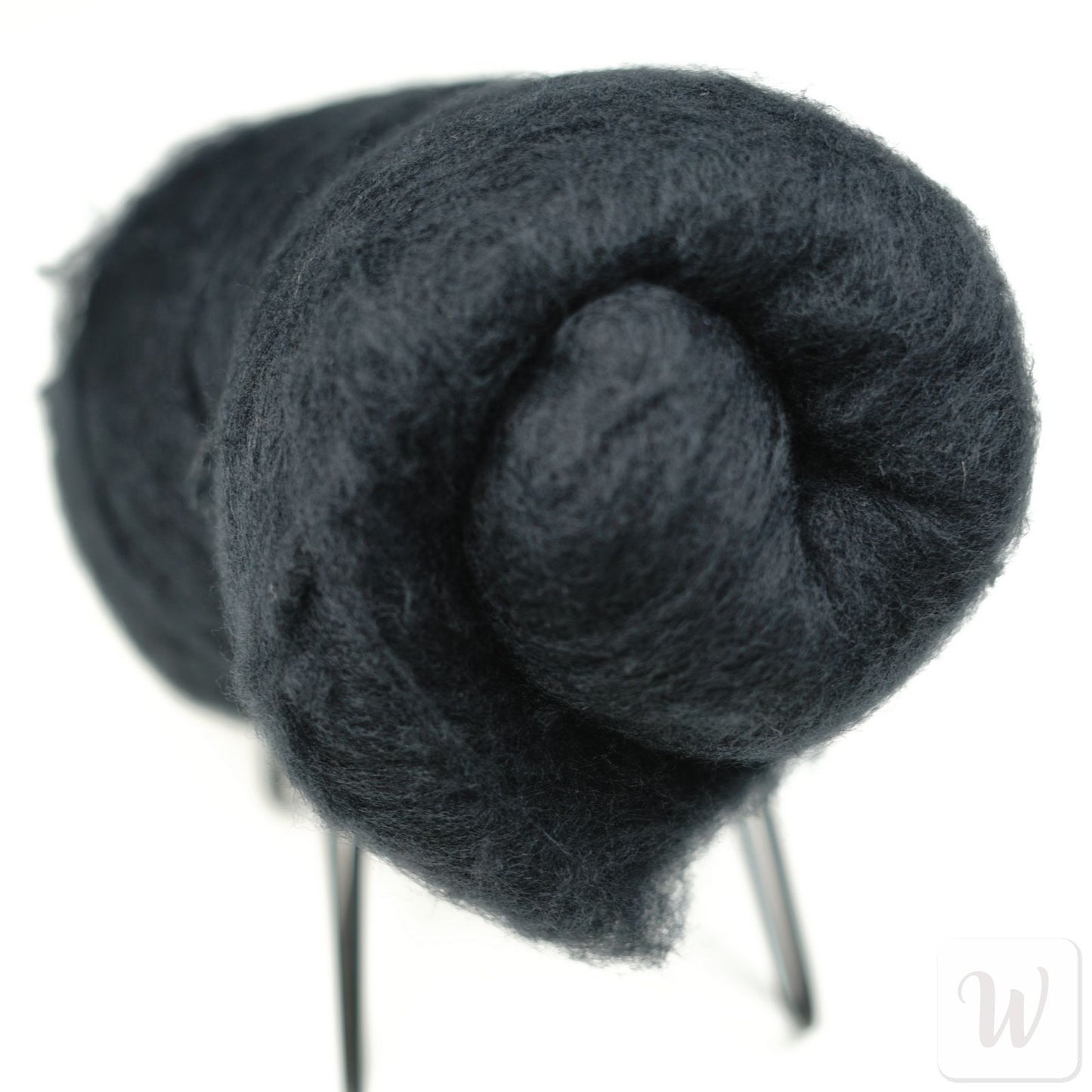 Extra Fine Carded Merino Wool / Dark / Super Soft Felting Wool / 50g / 19 microns / Perfect for Delicate and Detailed felting / DHG