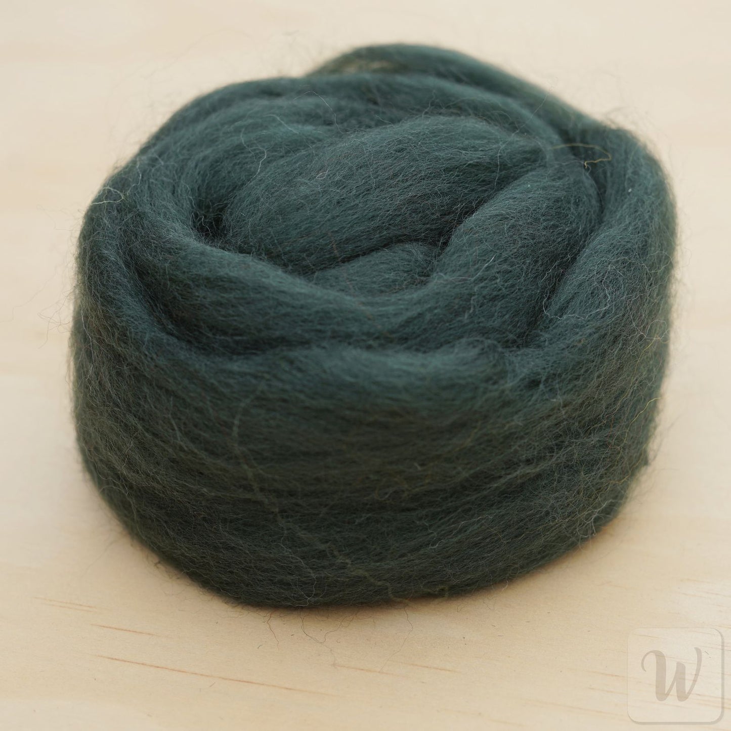 Premium Corriedale Wool Tops roving Fir, 50g, the best wool for spinning, weaving, needle and wet felting, bright and soft, DHG