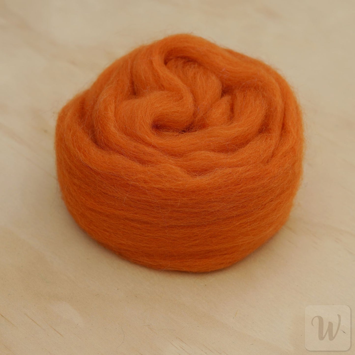 Premium Corriedale Wool Tops roving Marigold, 50g, the best wool for spinning, weaving, needle and wet felting, bright and soft, DHG