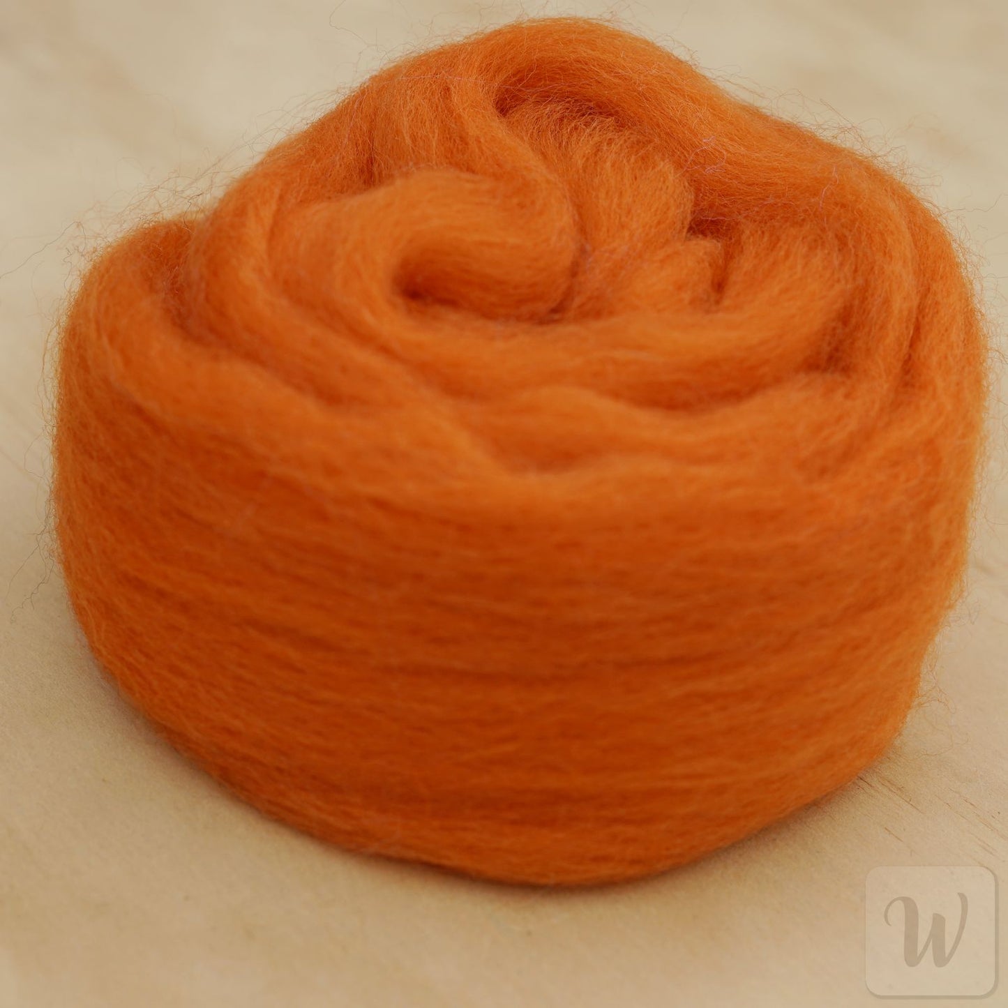 Premium Corriedale Wool Tops roving Marigold, 50g, the best wool for spinning, weaving, needle and wet felting, bright and soft, DHG