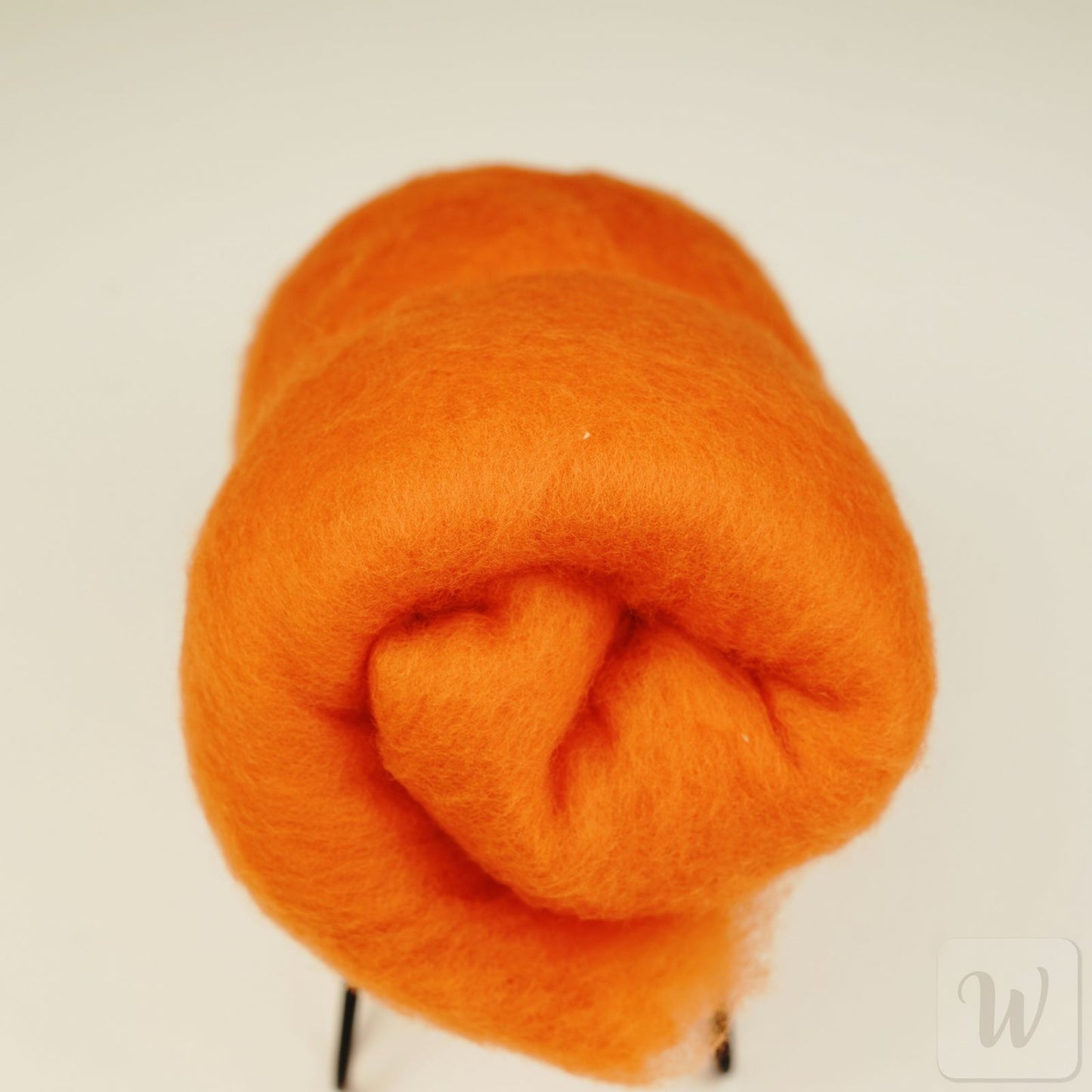 Extra Fine Carded Merino Wool / Orange / Super Soft Felting Wool / 50g / 19 microns / Perfect for Delicate and Detailed felting / DHG