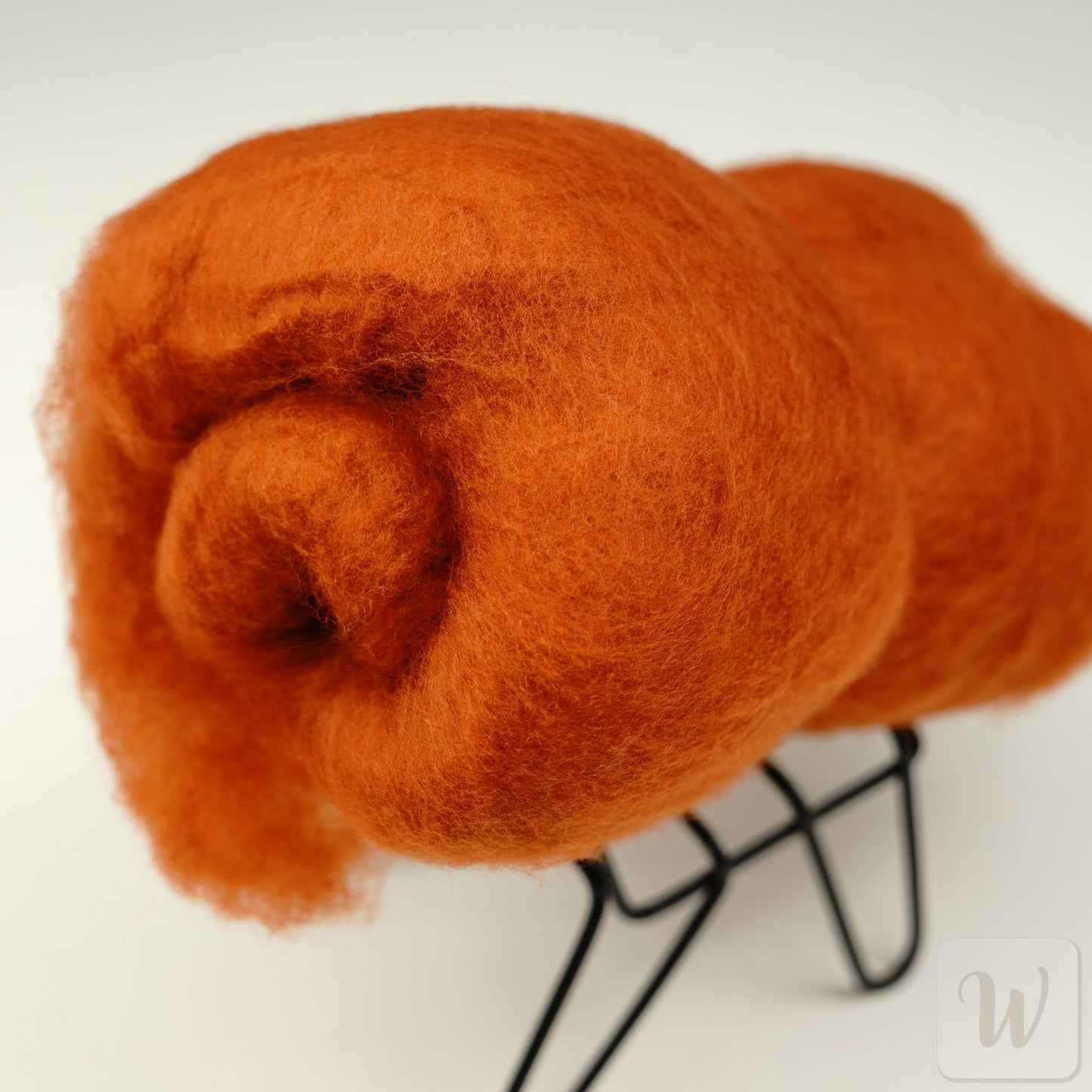 Extra Fine Carded Merino Wool / Rust / Super Soft Felting Wool / 50g / 19 microns / Perfect for Delicate and Detailed felting / DHG