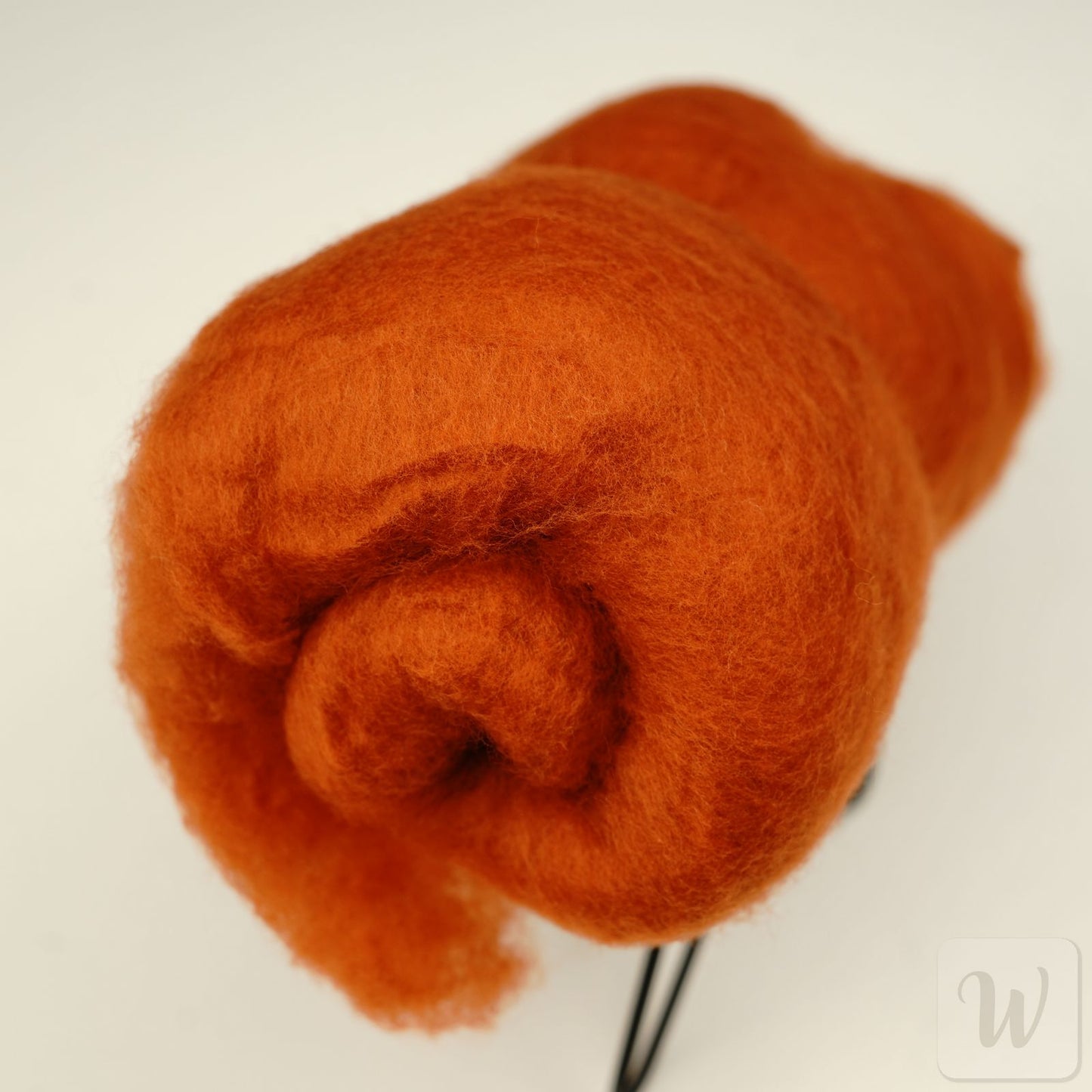 Extra Fine Carded Merino Wool / Rust / Super Soft Felting Wool / 50g / 19 microns / Perfect for Delicate and Detailed felting / DHG