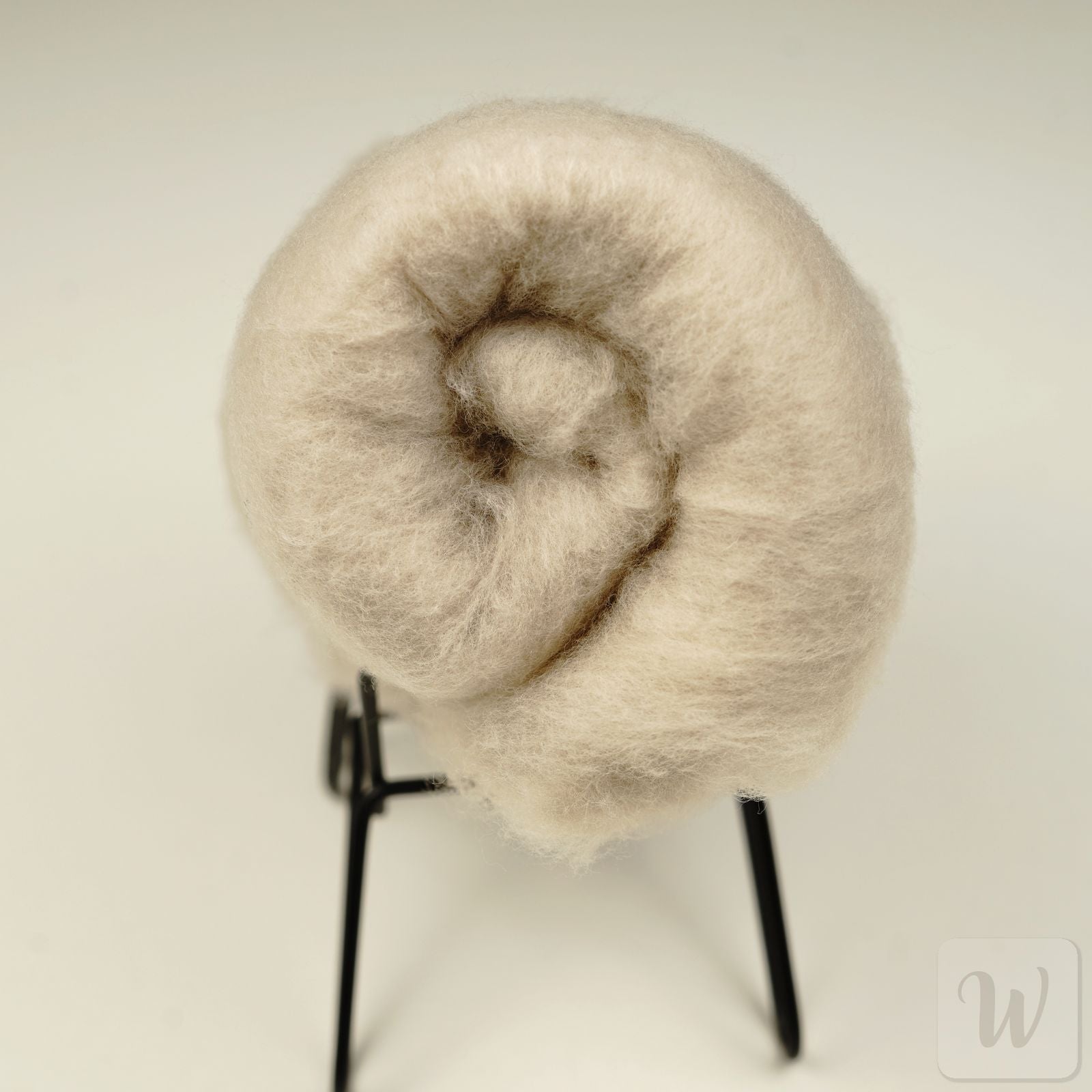 Sand colour extra fine merino wool - soft light airy fiber for needle wet felting miniatures and delicate projects"