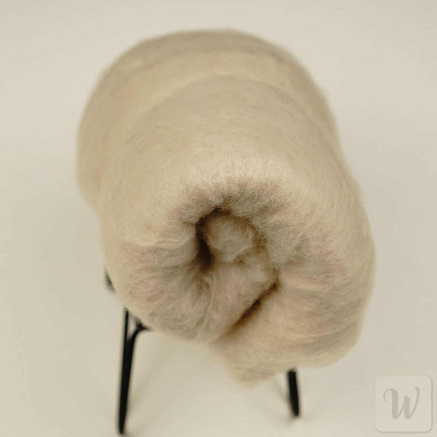 Extra Fine Carded Merino Wool / Sand / Super Soft Felting Wool / 50g / 19 microns / Perfect for Delicate and Detailed felting / DHG