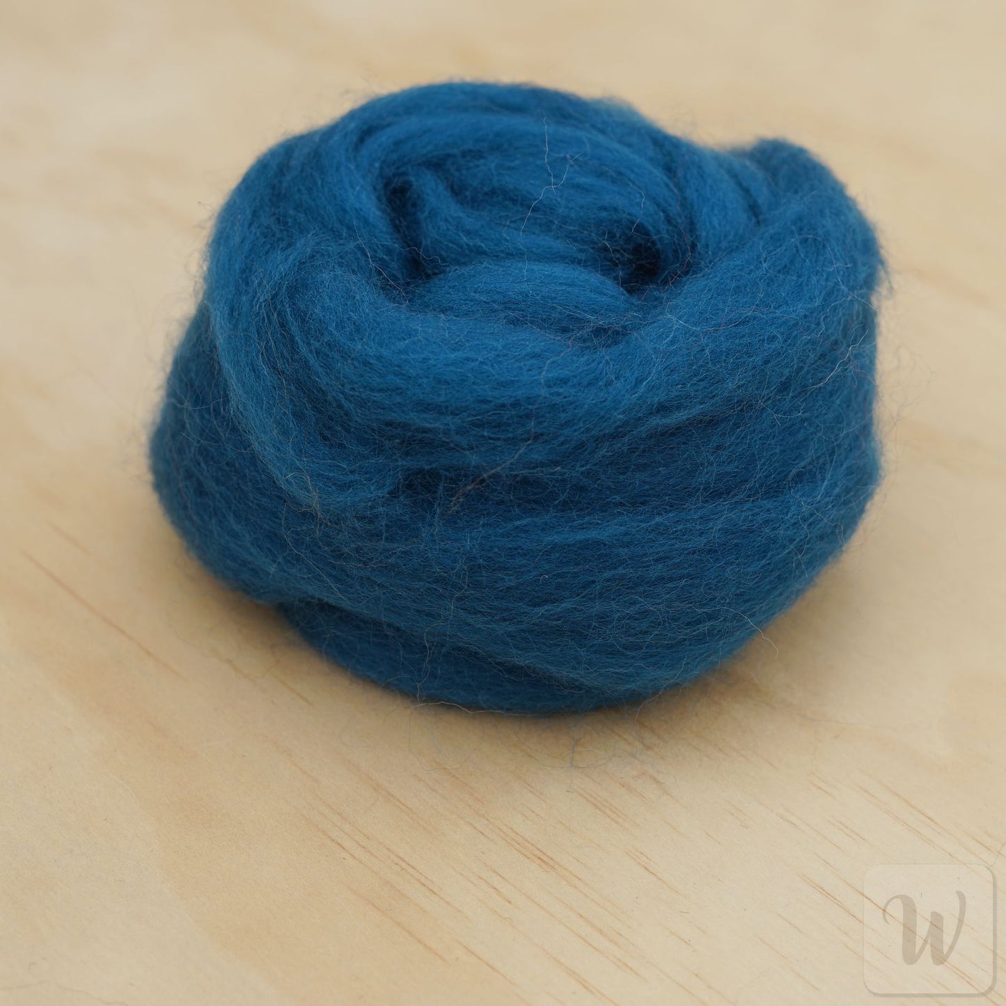Premium Corriedale Wool Tops roving Teal, 50g, the best wool for spinning, weaving, needle and wet felting, bright and soft, DHG