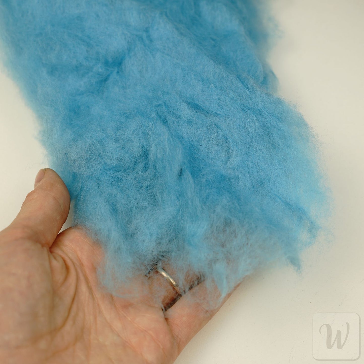 Extra Fine Carded Merino Wool / Water / Super Soft Felting Wool / 50g / 19 microns / Perfect for Delicate and Detailed felting / DHG