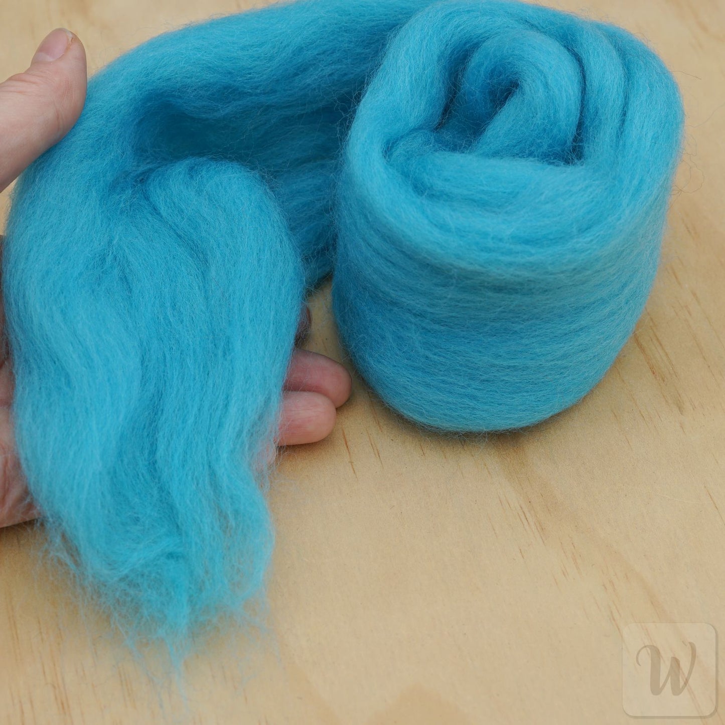 Corriedale Wool Tops Set 6 Colours - Earth & Sky Mix / bright and soft wool for needle and wet felting and spinning / 27 microns / long staple / DHG